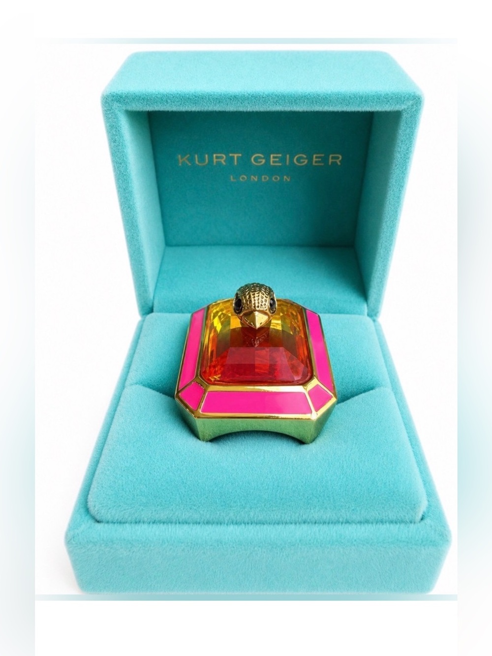 Kurt Geiger Ombre Oversized Cocktail Ring sz 7